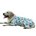 CuteBone Big Dog Clothes Christmas Pitbull Golden Retriever Post Surgery Suit Stretchy Calming Anxiety Pet Pajamas Shirts Shedding Suits Onesie for Medium/Large Sized Dogs Labrador Bully ZP15M, M