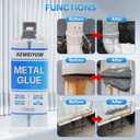 Heavy Duty Metal Glue | Muffler & Metal Repair Kit, Waterproof High Temperature Resistant Liquid Weld, Bonds Metals, Plastics, Aluminum, Stainless Steel, Ceramics, Fiberglass
