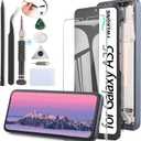 YWLRONG for Samsung Galaxy A35 5G Screen Replacement for Samsung A35 5G A356U LCD Display Touch Screen Digitizer Assembly Replacement with Toolswith Frame