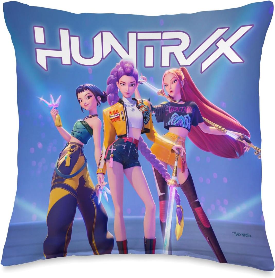 Kpop Demon Hunters HUNTR/X Officially Licensed Throw Pillow