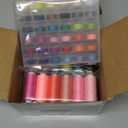 Eoehro 72pcs Sewing Thread Kit, 36 Colors, 400 Yards per Spool Polyester Thread, Prewound Bobbins, Sewing Machine Threads