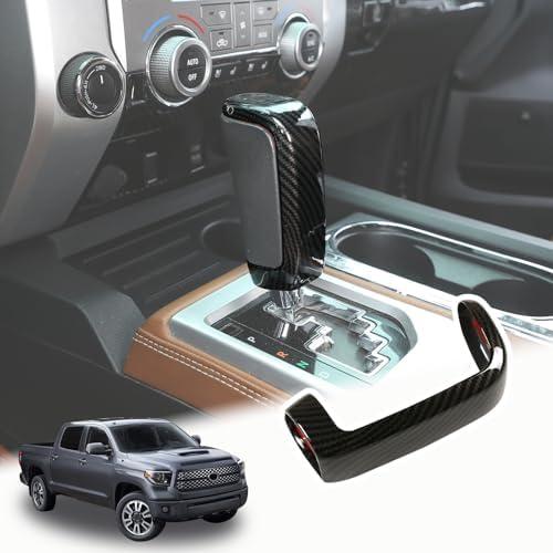 LLKUANG Center Console Gear Shift Head Cover Trim FIt for Toyota Tundra 2014-2021 Car Accessories (Carbon Fiber Pattern)