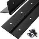 2 Pcs Heavy Duty Piano Hinge 36 Inch x 3 Inch Width, True 0.060'' Thick Stainless Steel Black Piano Hinge for Heavy Duty Cabinet, Door, Toolbox, Wooden Box, Metal Plate, Furniture, Industrial Project