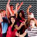 3 x Disco Party Decorations 3 Pack 3.3x6.6ft Disco Ball Foil Curtain Photo Booth Backdrop Disco Ball Hanging Fringe Decor for 70s 80s 90s Last Disco Bachelorette Birthday Bridal Shower Eras Party Supplies