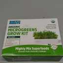 Back to The Roots Organic Microgreens Grow Kit with Ceramic Planter, Expandable Soil, Organic Seeds, and Germination Lid