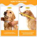 Sponge Core Dog Cat Cone Collar for After Surgery Recovery, Inflatable Dog Cone Alternative, Lainergie Dogs Donut Collar Adjustable with 2PCS Cover for Dogs, Cats (Grey+Yellow, S) (Black)
