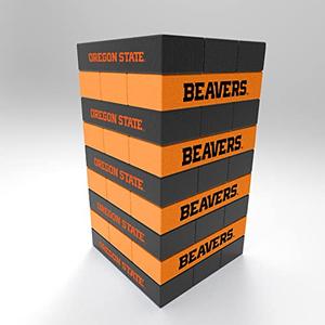 Rico Industries NCAA Oregon State Beavers Mini Travel Team Tower Mini Team Travel Team Tower - Wood Stackem Game