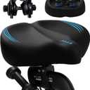 2026 New Ultra-Wide Oversized Bike Seat Cushion for Men & Women, Comfort Memory Foam Bicycle Saddle, Waterproof Universal Bike Seat for Peloton Exercise Road Mountain Cruiser Electric City Bikes