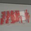 175PCS Red Electrical Outlet Spacers Kit, 85PCS 6-32 Thread Cup Head Mounting Screws and 90PCS Outlet Spacer Without Threaded, Outlet Spacers for Electrical Box, Screws Switch and Receptacle