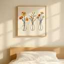 3 Pcs Metal Flowers Wall Arts Rustic Farmhouse Decor Bathroom Wall Decor Dining Room Wall Decor Minimalist Decor Housewarming Gifts (Colorful-C)