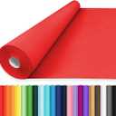 Vanhench Red Wrapping Paper 36" x 200', Kraft Paper Roll for Bouquet Flower Wrapping, Art Crafts, Wedding, Birthday, Baby Shower, Mothers Day Gifts, Color Valentines Wrapping Paper