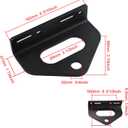 Zero Turn Mower Trailer Hitch, 1/4 in (6mm) Thick Steel Construction with 3/4 in Hole Center Compatible with Most Lawn Mower, Tractor, Trailer, Golf Cart, with 2 Types Carriage Bolt