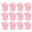 PATIKIL S Size Protective Knee Pads, 6 Pairs Sponge Volleyball Knee Pads Breathable Dance Knee Pads Brace for Women Men Football Basketball Workout, Pink
