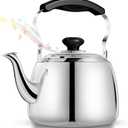 Tea Kettle, Stainless Steel Stovetop Whistling Tea Kettles 2L, Mirror Polished Food Grade Stainless Steel Tea Kettle Stovetop