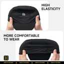 SAITAG Cycling Cap, Bike Skull Cap Helmet Liner with Sun Visor, Sun Protection Running Hat for Men Women Under Helmet Black