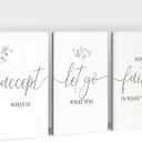 Office Wall Art-3 Panel Motivational Art, Inspirational Quotes Canvas for Home Office Decor, Positive Quote Art, Entrepreneur Words Poster Frame 16'x24'x3Pcs