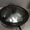 FGJ 13 Inch Wok with Lid and 12 Inch Sikllet, Cookware Set, Carbon Steel Woks &Stir-fry Pans Nonstick and Frying Pan, Pre-Seasoned 5.8QT Flat Bottom Chinese Paella Pan, Compatible with All Cooktops