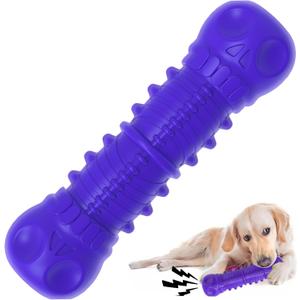 ZIKATON Dog Squeaky Toys for Aggressive Chewers, Durable Chew Toys for Large Medium Breed Dog, Dog Toys, Tough Durable Dogs Toys with Natural Rubber