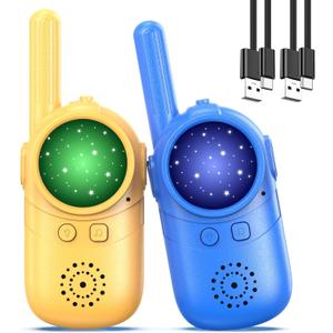 Walkie Talkies for Kids Rechargeable, 3 4 5 Year Old Boy Girl Gifts, 2 Pack Birthday Gifts for 3 4 5 6 7 8 Year Old Boys, Toddler Toys for Indoor Outdoor Games