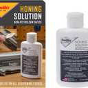 Smith's HON1 Honing Solution - 4oz Bottle - Lubricate Sharpening Stones - Built-In Stone Cleaning Agents & Rust Inhibitors - Oil for Tool & Knife Sharpening Stone - Prevents Clogged Pores