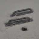 2 Pack 12 Inch Heavy Duty Steel Barn Door Handles Black, Metal Power Coated Modern Gate Pulls for Outdoor Fence Garden Patio, Interior Closet Cabinets Door Pulls