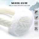 POXIMI Baby Warm Earmuffs Kid Magic Gloves Girl Soft Plush Ear Muffs Toddler Knit Mittens for Boy Winter Ear Warmer Set