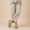 CUSHIONAIRE Hana Womens Clogs | Comfortable Vegan Suede Clogs for Women | Slip On Potato Shoes with Cork Footbed & Arch Support | Memory Foam, Wide Widths Available (9)