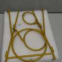 YHOSSEUN 3 Tier Serving Stand Oval Serving Bowl with Metal Rack, Tied Serving Bowls Food Display Dessert Appetizer, Chip and Dip Serving Bowl Set for Parties, Gold-45oz / 17.5oz / 7oz