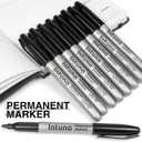 Permanent Markers, 120 Count Black, Fine tip, Oil-Based Permanent Markers, Waterproof and Fade-Resistant, for Paper, Wood, Metal, Glass and More
