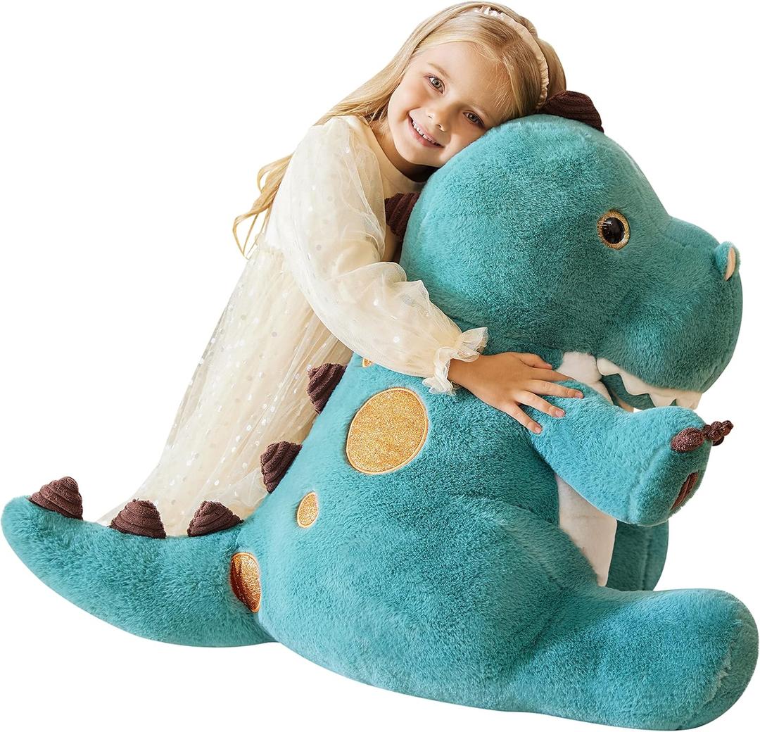 EARTHSOUND Giant Dinosaur Stuffed Animal Plush Toy,Large Jumbo 23" Cute Soft Toys,Big Size Huge Fluffy Plushy Oversized Fat Plushie,Gifts for Kid