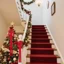 10pcs Red Large Velvet Christmas Bows for Xmas Tree Wreath, Garland, Swag, Staircase,Wedding Indoor Outdoor Home Decor (15 * 24 inch,Width of 1inch)