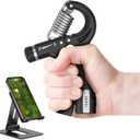 DEPGI Smart Grip Strength Trainer with App, Digital Hand Gripper with 10-130LB Resistance for Muscle Building & Injury Recovery 2 Pack)