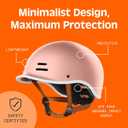 Retrospec Remi Adult Bike Helmet for Men & Women - Bicycle Helmet for Commuting, Road Biking, Skating with Adjustable Dial (Rosegold)