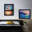 SESEAT 18x24 Frame, Wall Gallery Poster Picture Frame, Black, Pack of 4