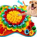 Snuffle Mat for Dogs, 25"x 25" Activity Feeding Mat for Small and Medium Pets, Interactive Feed Game for Boredom, Slow Feeder Puzzle Toys for Training and Brain Stimulating