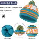 Vintage Classic Skull Cap Beanie Hat Cuffed Winter Hat Knit Comes with Warm Gloves Gifts for Men Women Fans (Medium-Large)