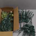 150 Pcs 4 Kinds Mixed Artificial Eucalyptus Leaves Stems Bulk Fake Silver Dollar Eucalyptus Bundle Faux Plants Greenery for DIY Bouquets Floral Arrangement Wedding Engagement Party Decor