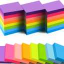 (24 Pads) Sticky Notes 1.5x2 in, 8 Colors Post Self Sticky Notes Pad Its, Bright Post Stickies Colorful Sticky Notes for Office, Home, School, Meeting, 75 Sheets/pad