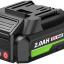 20V MAX 2.0 Ah Lithium-Ion Battery-Pack, Rechargeable Battery for RLBBM10 Leaf Blower (ONLY for BM10 Blower)