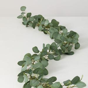 Sullivans 6 ft Eucalyptus Leafy Green Garland, Artificial Greenery, Decor for All Seasons, Perfect for Weddings, Fireplace Mantels, Dining and Living Rooms, Pack 2