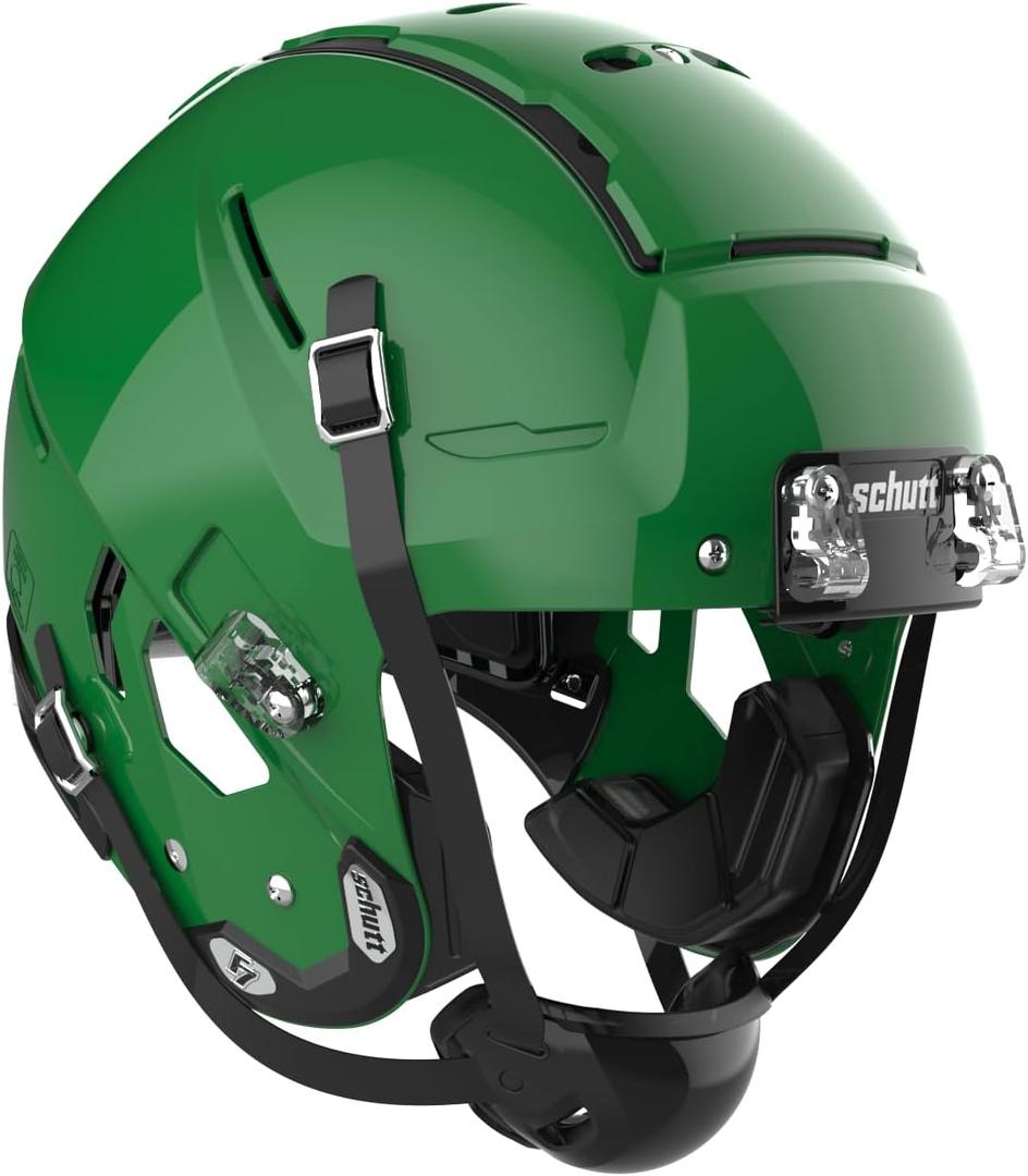 Schutt F7 VTD Collegiate No Facemask (Medium, Molded Gloss Kelly Green)