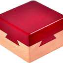 DC-BEAUTIFUL Impossible Dovetail Box Mini 3D Brain Teaser Wooden Magic Drawers Gift Jewelery Box Puzzle Toy for Adults (Small Red)