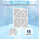 Upgraded 6x14x1 MERV 13 furnace replacement filter,household air conditioning and air conditioning HVAC filter replacement,6 pack