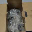 Finnhomy Stem Caster Wheels 2 Inch Heavy Duty Threaded Swivel Casters 5/16" -18 x 1 with Brake Set of 4 Premium Polyurethane Wheels PU Load Bearing 800 Lbs Anti-wear Smooth Casters, Black