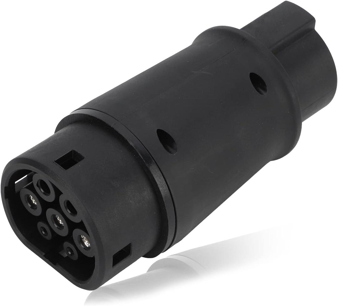Adaptador Ccs1 A Ccs2,Type 1 to 2 Charger Adapter,EV Connector,Electric Vehicles Charging Adapter Type 1 to Type 2 Adapter IP54 16A/32A 230V Universal Charging Station Plug
