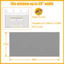 LBG Products Window Air Conditioner Side Panels,Full Surround AC Foam Panel for Indoor Window AC Units,Summer and Winter Window Seal Cover (Grey)
