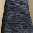 Faux Fur Lumbar Pillow Cover 14 x 36 inch, Dark Blue Throw Pillow Cover Luxurious Soft Couch Cover Case Home Decor for Sofa Bed Living Room, ONLY 1 Cover