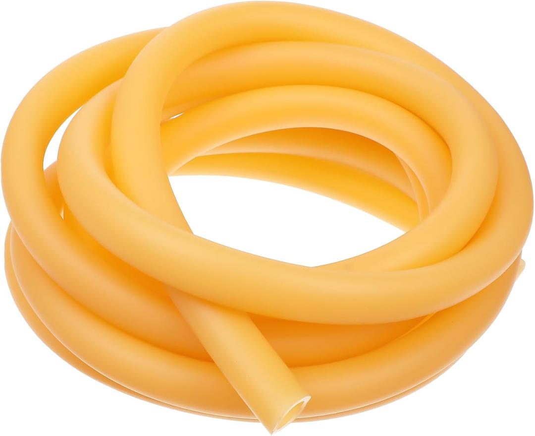 10 ft Latex Rubber Tubing 5/8 inch OD 1/2 inch ID Multicolor Natural Latex Tube Surgical Tubing Sling Rubber Band Fitness Hose, 1 Continuous Piece