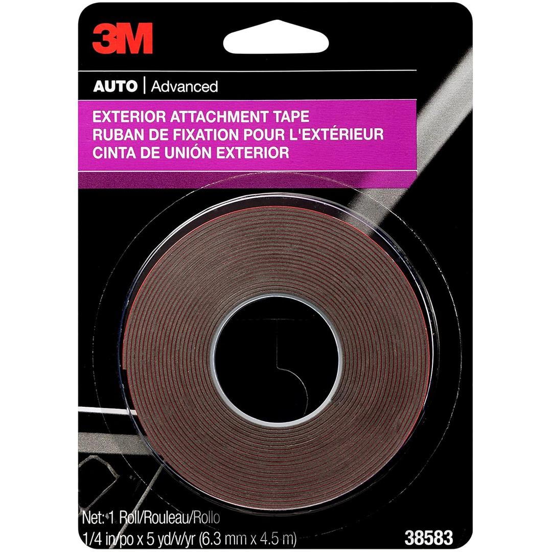 3M Exterior Attachment Tape, 38583, 1/4 IN X 15 ft