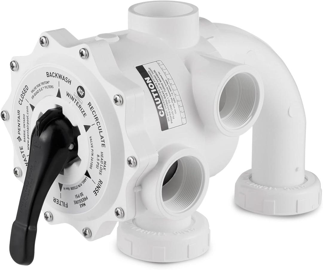 Pentair 261055 Multiport Valve for Triton and Quad D.E. Filters, 2 Inch, 7 1/2 Inch Centerline